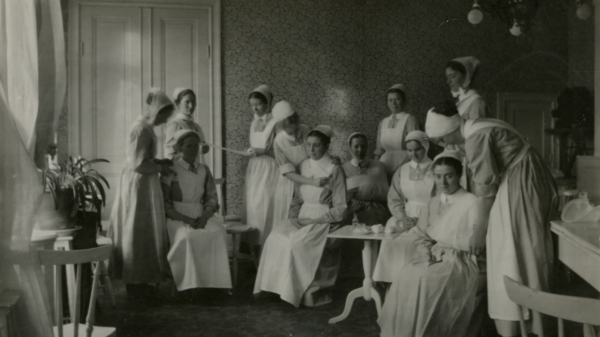 Historisk bild från Ersta sjukhus